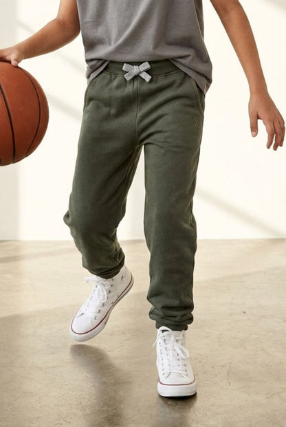 Boys Dark Olive Joggers