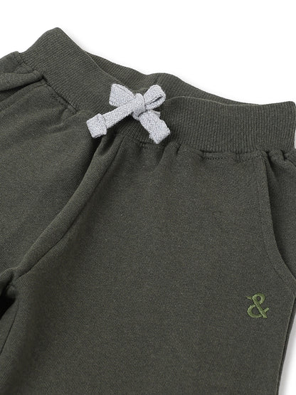 Boys Dark Olive Joggers
