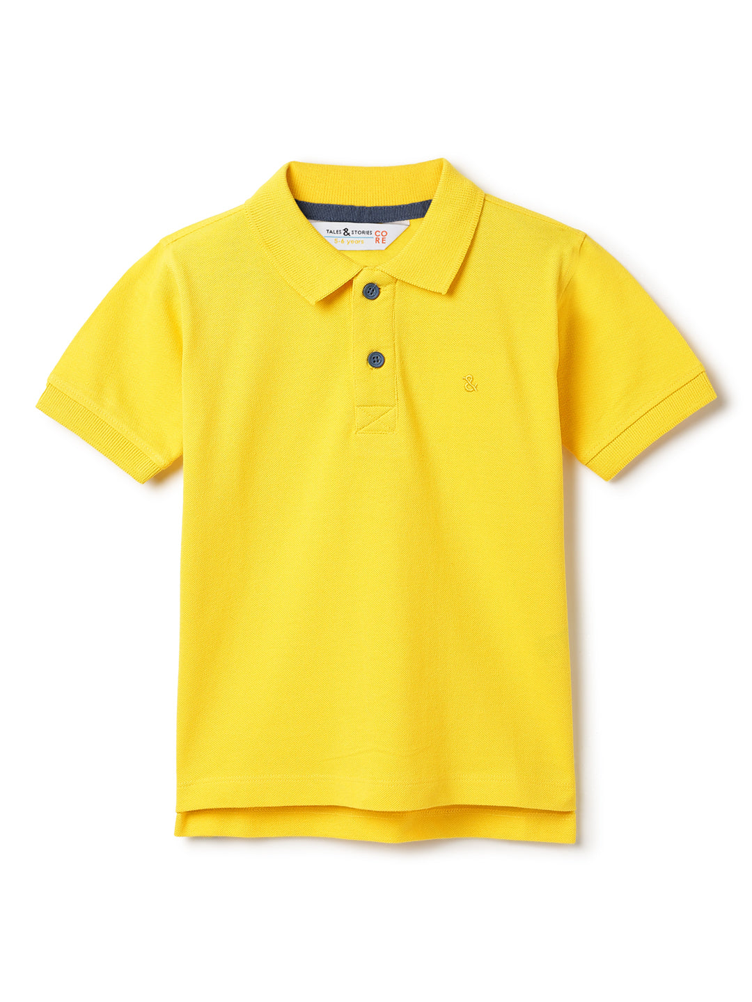 Boys Yellow Polo T-Shirt