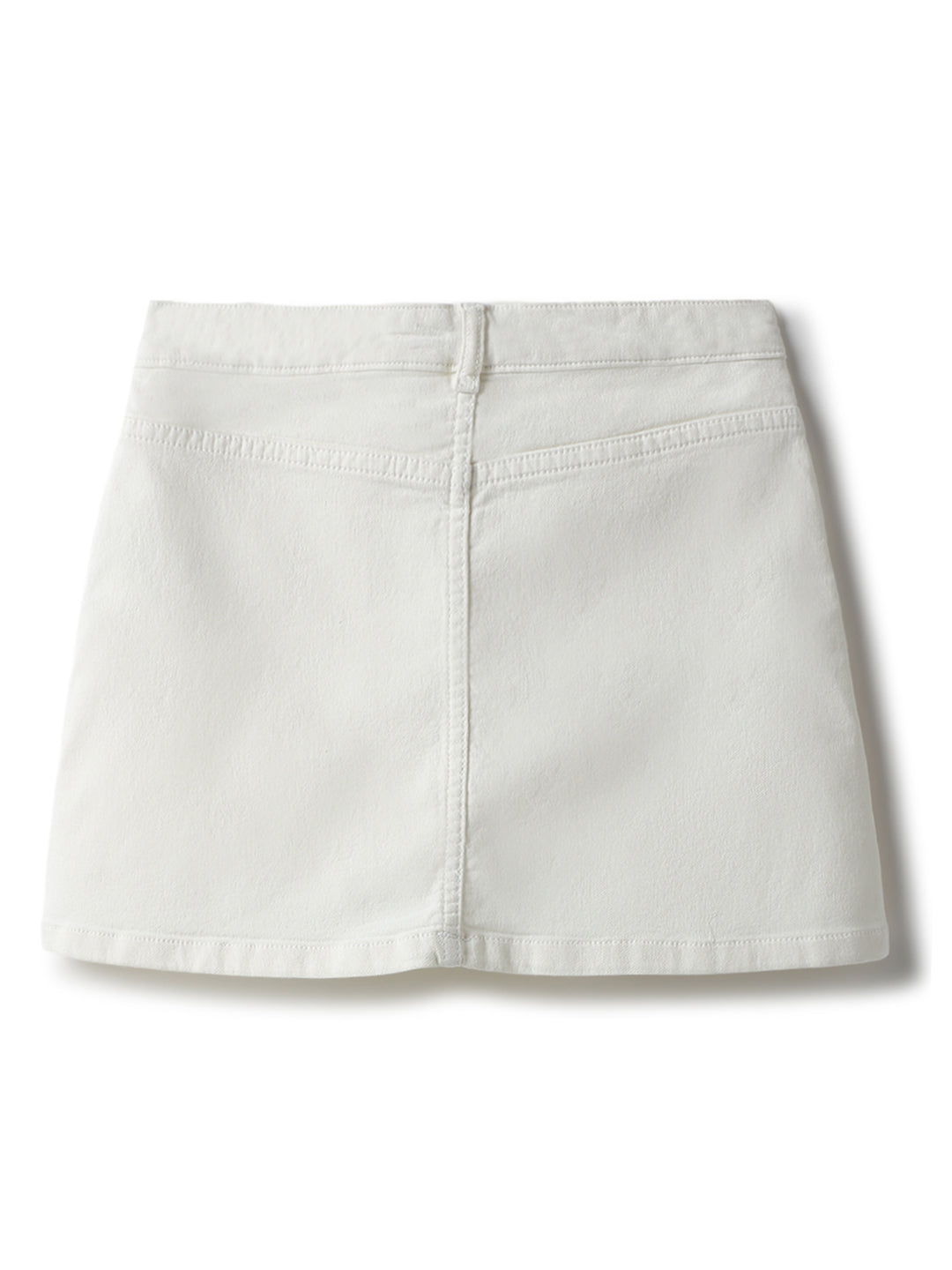 Girls White A-Line Skirt