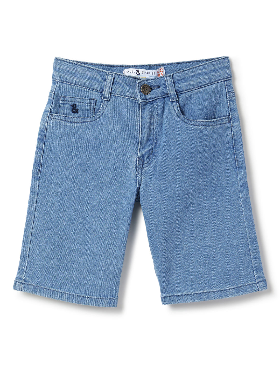 Boys Blue Denim Bermuda Shorts