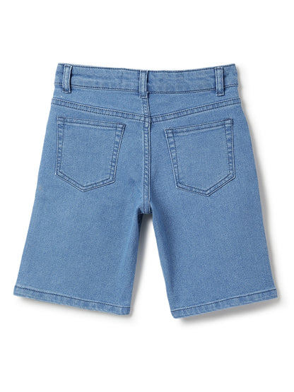 Boys Blue Denim Bermuda Shorts
