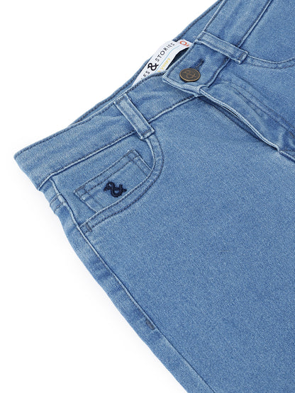 Boys Blue Denim Bermuda Shorts