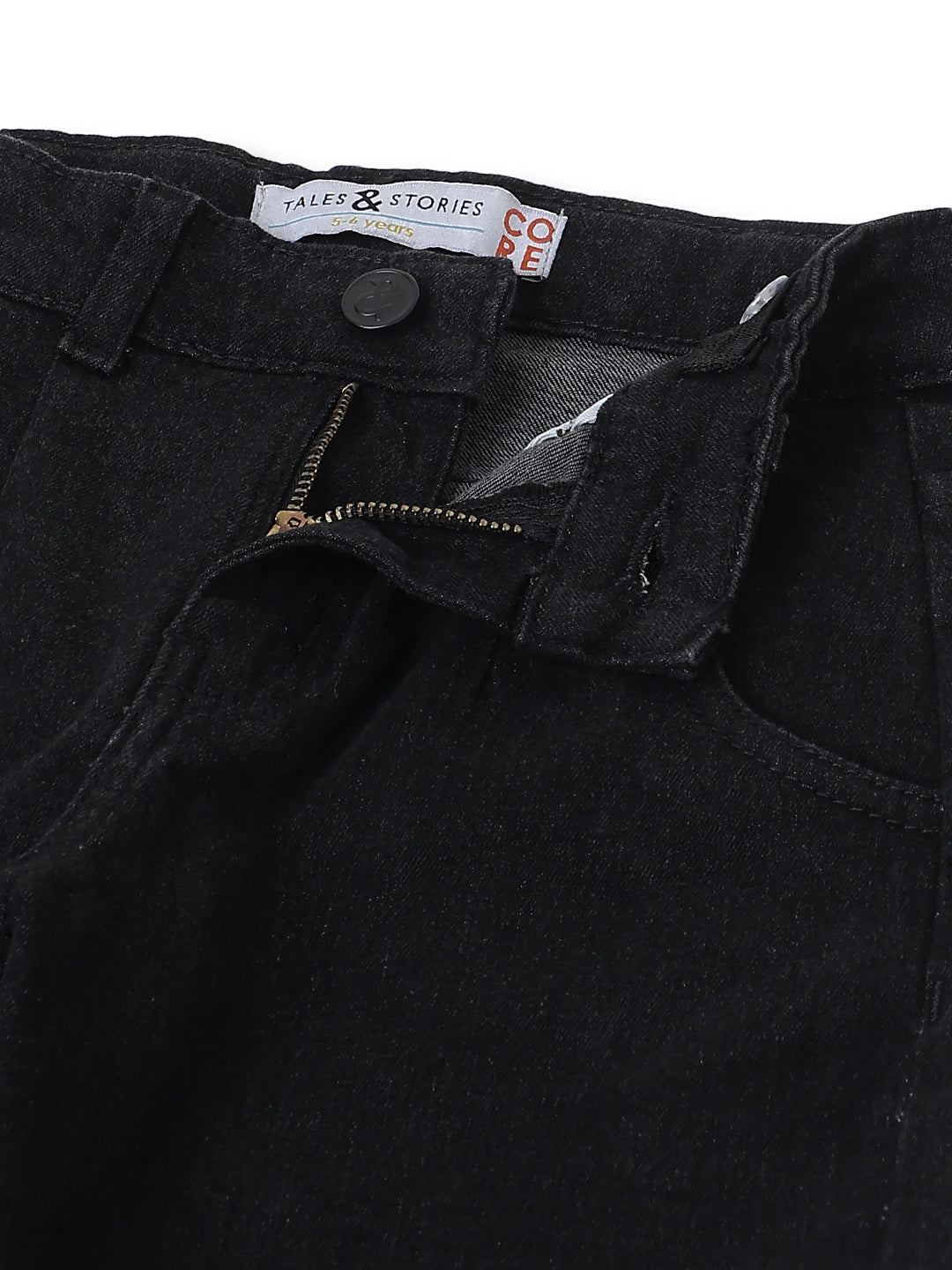 Girls Black Slouchy Fit Denim Jeans