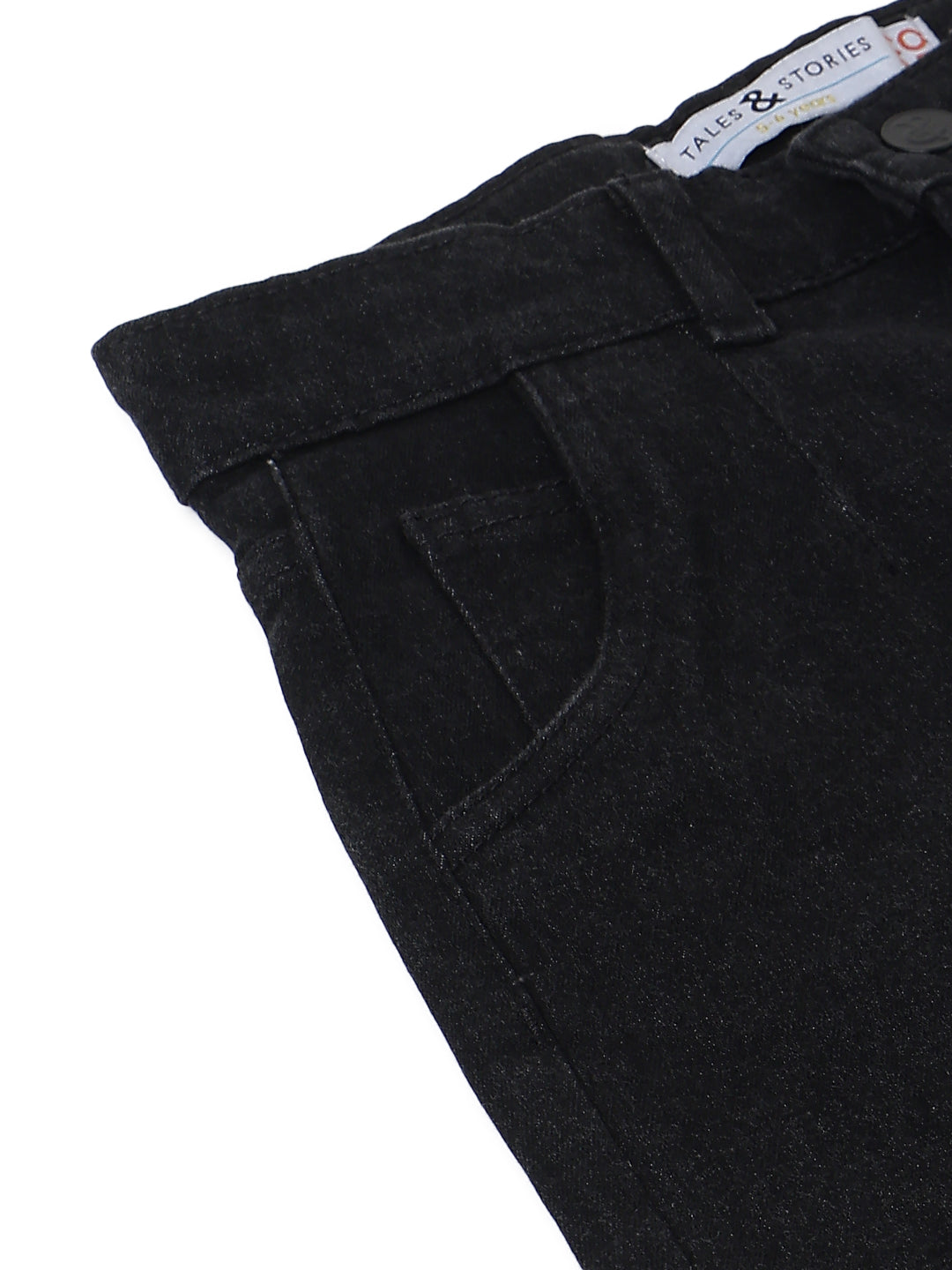Girls Black Slouchy Fit Denim Jeans