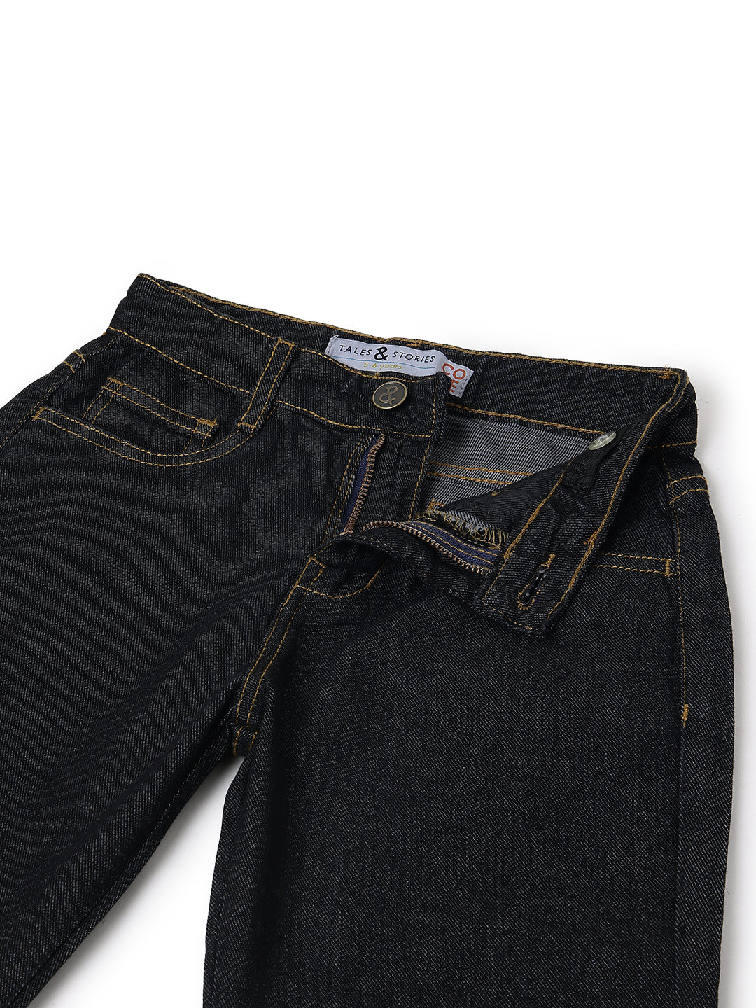 Boys Black Barrel Fit Denim Jeans