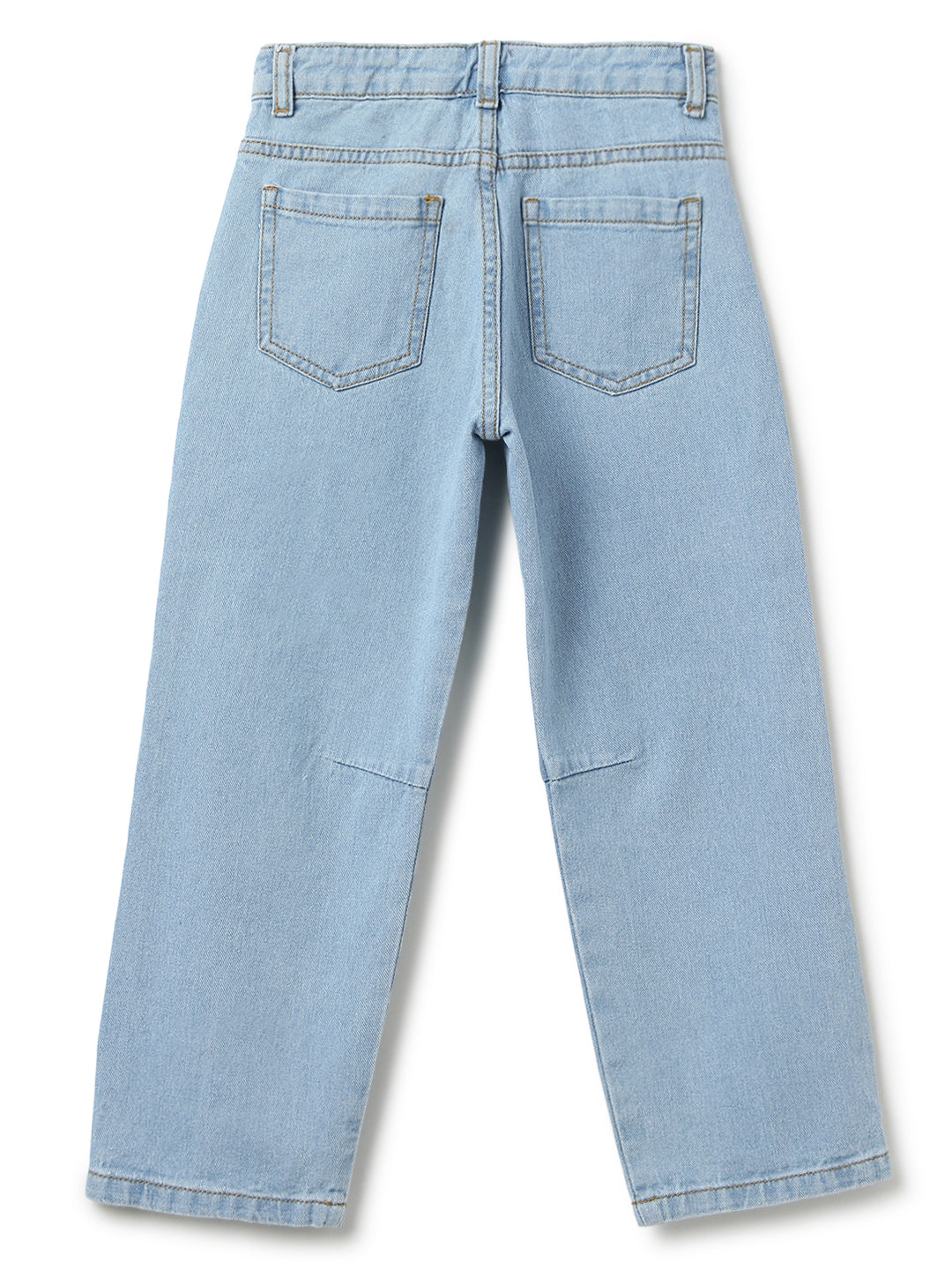 Boys Light Blue Barrel Fit Denim Jeans