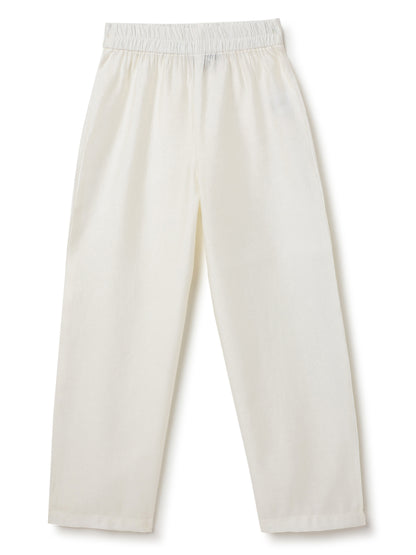 Girls Yellow Printed Ethnic Kurta with Pants Set