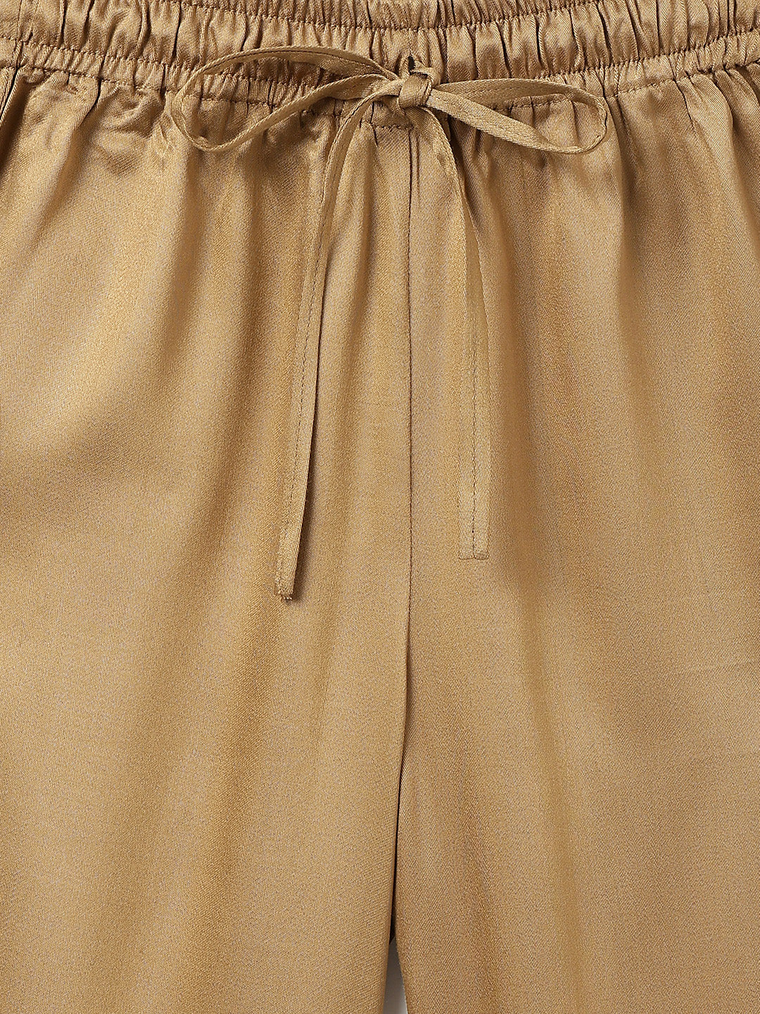Girls Viscose Khaki Kurta Pant With Dupatta Ethnic Set