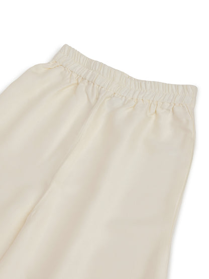 Girls Yellow & Cream Embroidered Ethnic Kurta Pant Set