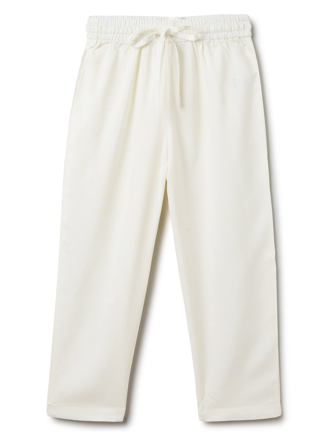 Boys Chanderi Rust & Cream Kurta Pyjama Set