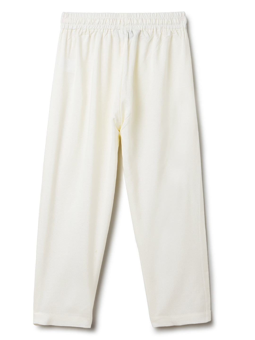 Boys Chanderi Rust & Cream Kurta Pyjama Set