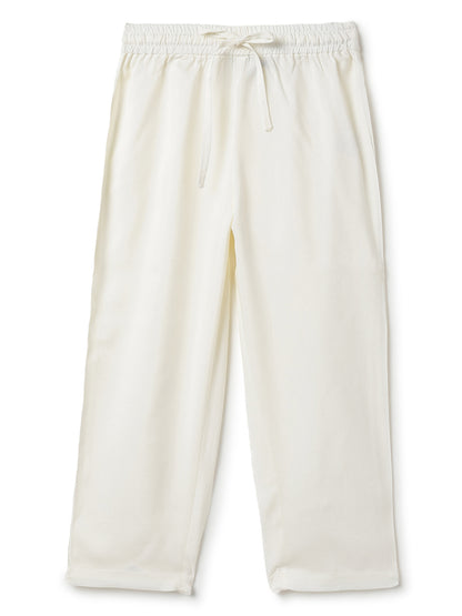 Boys Chanderi Ethnic Kurta Pajama Set with Mirror Work Lace Design