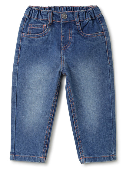 Girls Blue Stretchable Denim Jeans