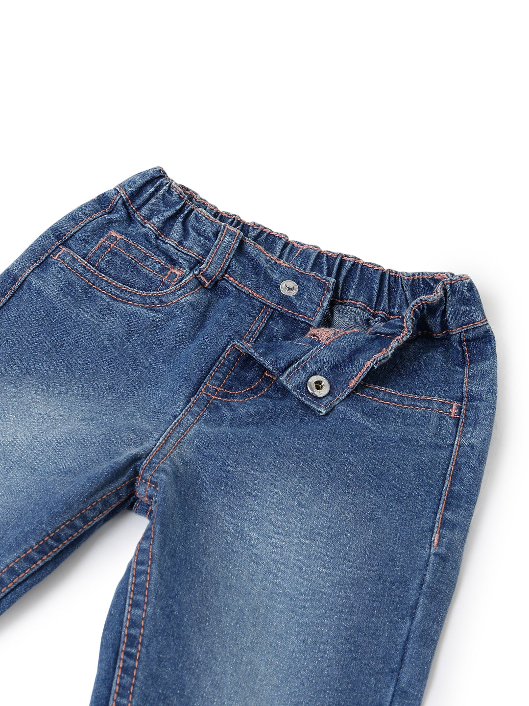 Girls Blue Stretchable Denim Jeans