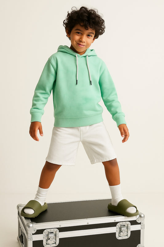 Boys Multi Color Cotton Tie and Dye Sweatshirt