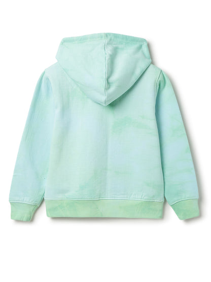 Boys Multi Color Cotton Tie and Dye Sweatshirt