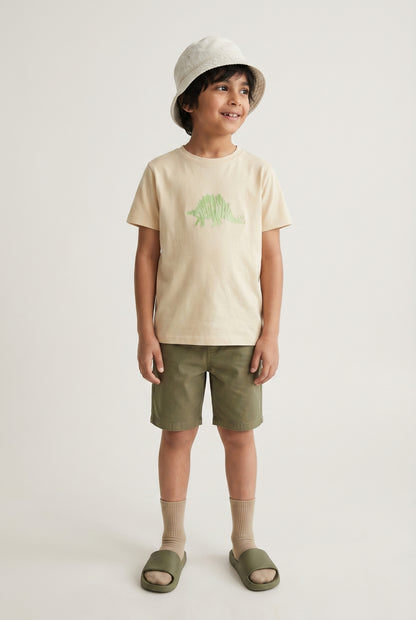 Boys Vanila Embroidery Cotton T-shirt