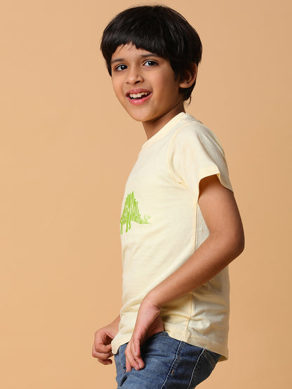 Boys Vanila Embroidery Cotton T-shirt