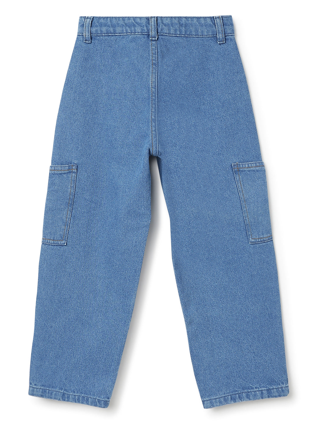 Boys Light Blue Barrel Fit Denim Jeans