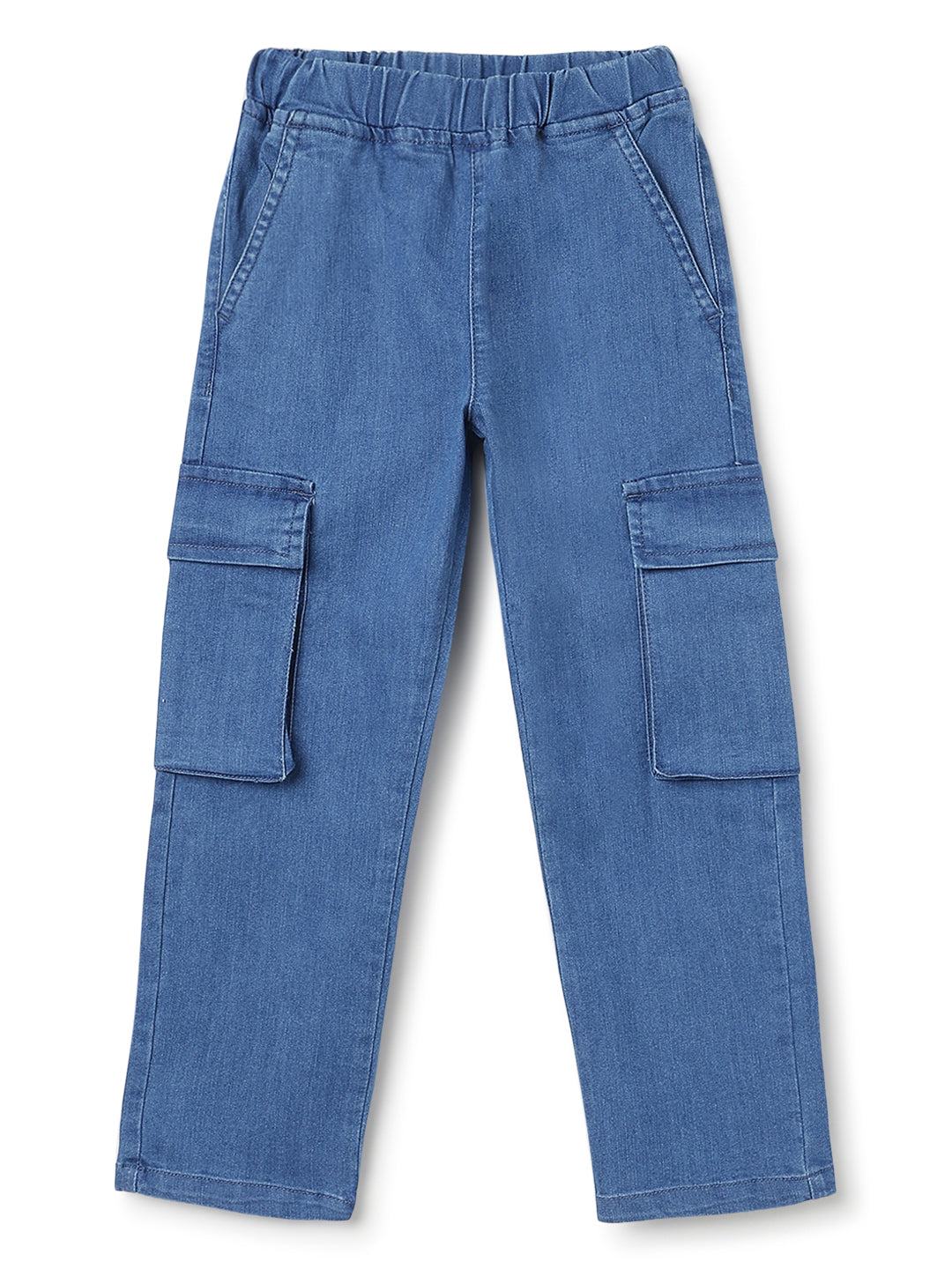 Boys Light Blue Straight Fit Denim Jeans