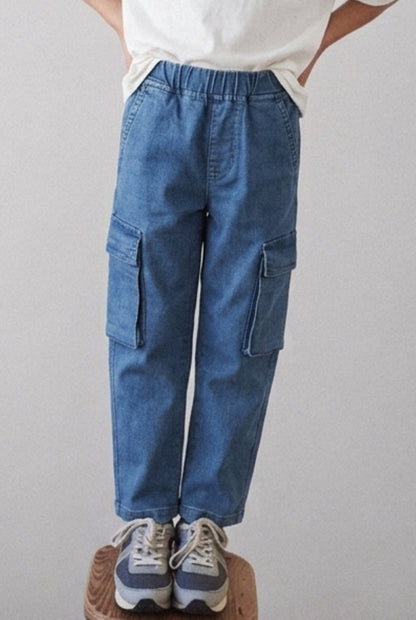 Boys Light Blue Straight Fit Denim Jeans