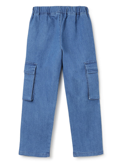 Boys Light Blue Straight Fit Denim Jeans
