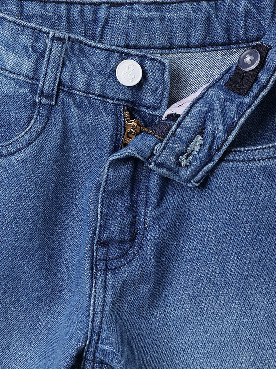 Boys Dark Blue Denim Straight Fit Jeans