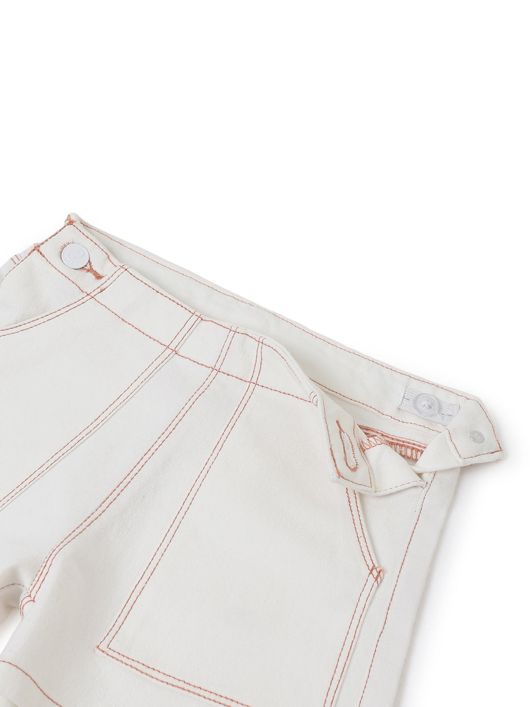 Girls Lycra White Stretchable Shorts