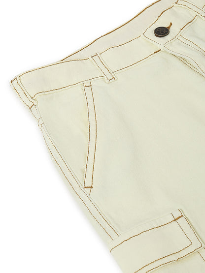 Boys Yellow Washed Cotton Co-ords Set