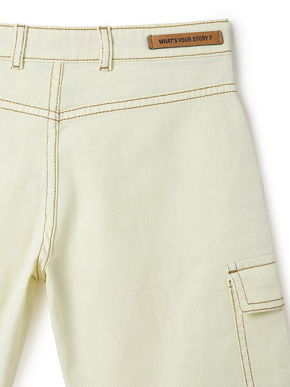 Boys Yellow Washed Cotton Co-ords Set