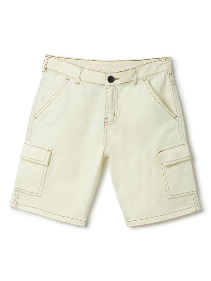 Boys Yellow Washed Cotton Co-ords Set