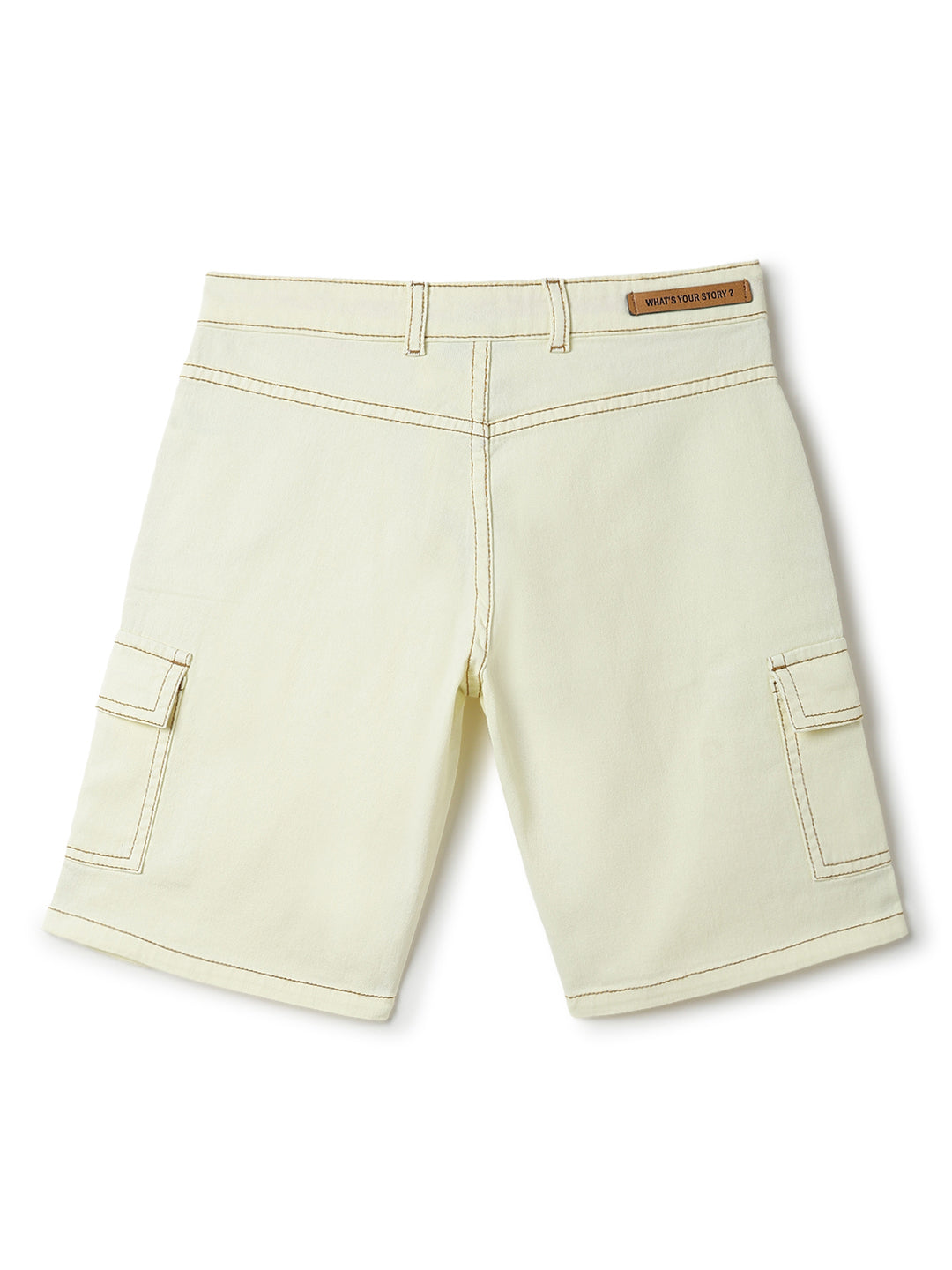 Boys Yellow Washed Cotton Co-ords Set