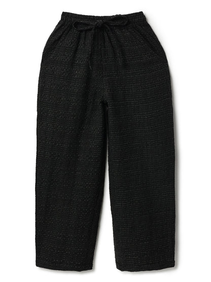 Girls Black Solid Top & Palazzo Co-ord Set