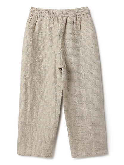 Girls Beige Solid Top & Palazzo Co-ord Set