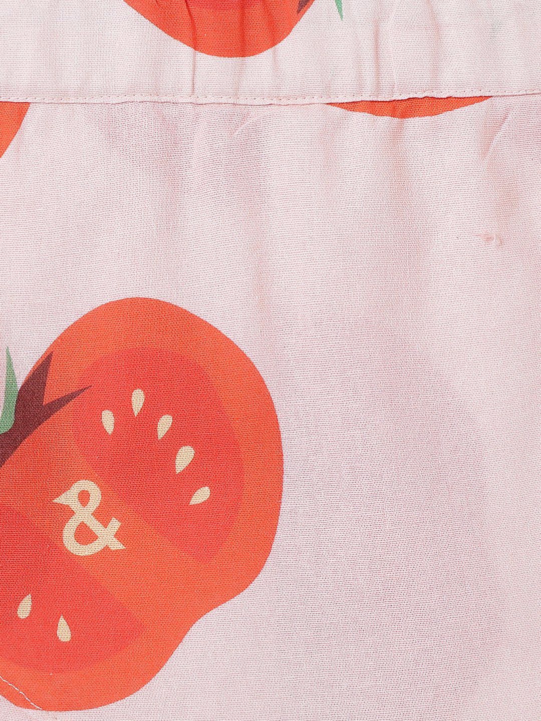 Girls Red & Pink Printed Top & Skort Co-Ord Set