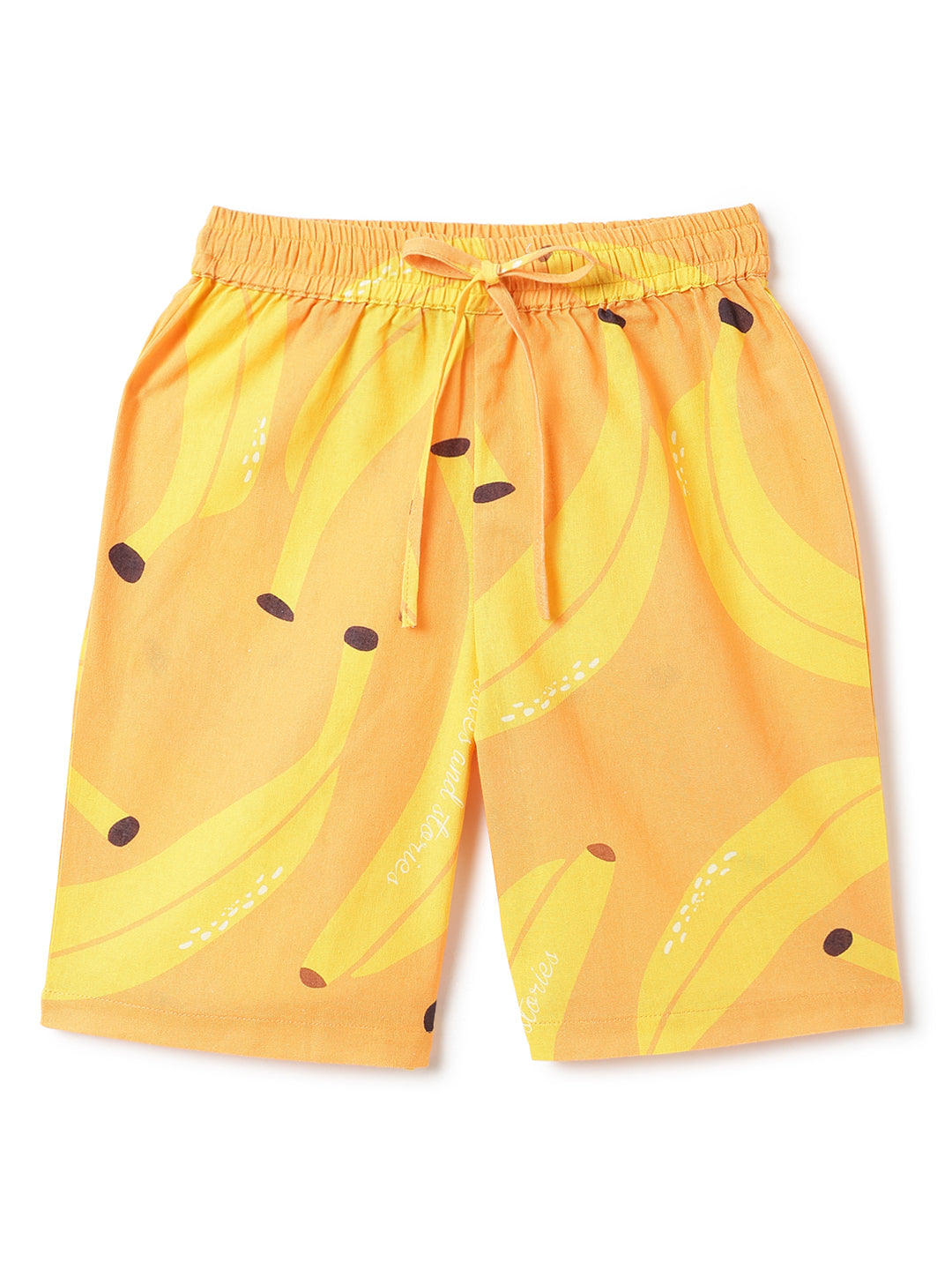 Boys Cotton Printed Oversized Shirt & Shorts Co-ord Set