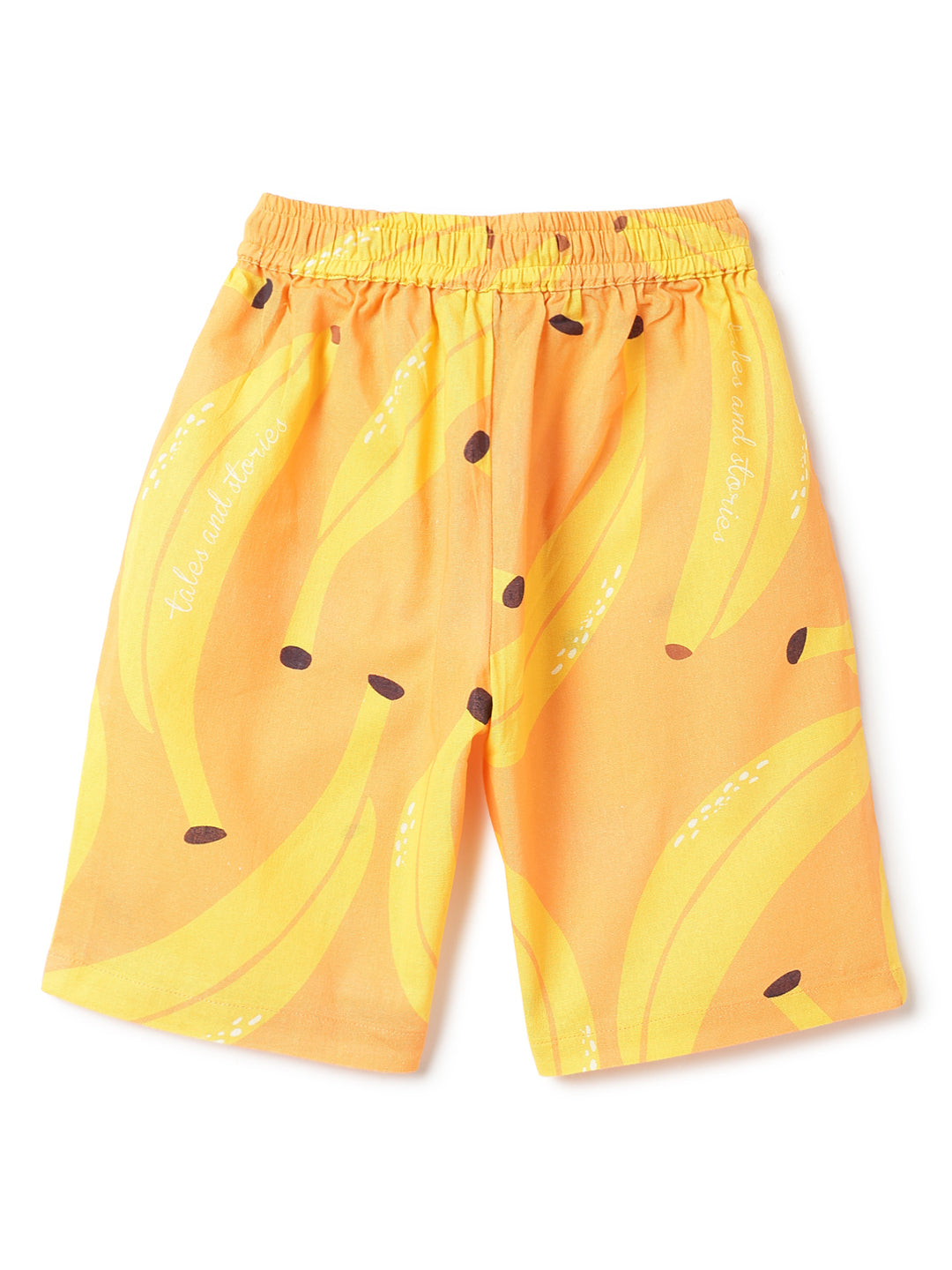 Boys Cotton Printed Oversized Shirt & Shorts Co-ord Set