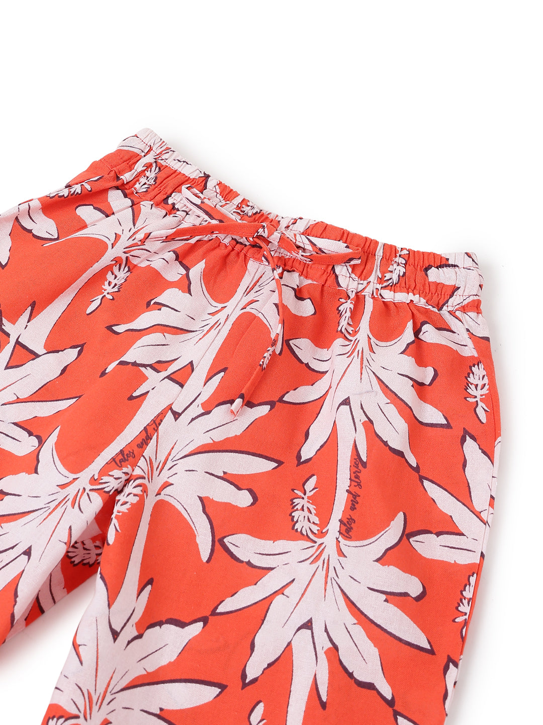 Boys Cotton Floral Printed Shirt & Shorts Co-ord Set