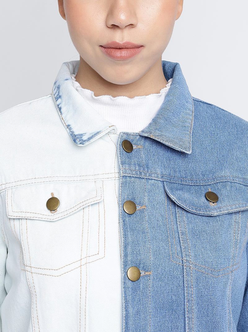 Women Light Blue Denim Jacket