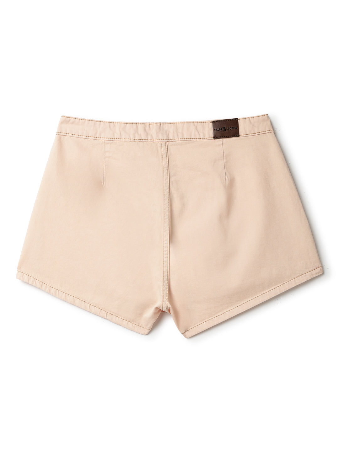 Womens Peach Cotton Washed Skorts