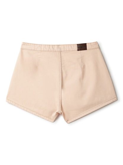 Womens Peach Cotton Washed Skorts
