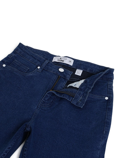 Women's Dark Blue Stretchable Skinny Fit Denim Jeans