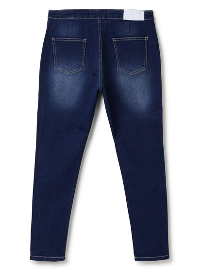 Women Dark Blue Skinny Fit Stretchable Denim Jeans