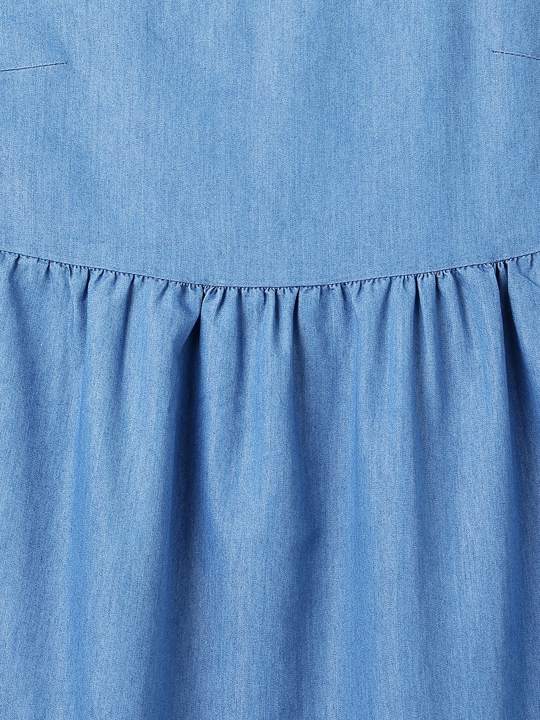 Women's Blue Denim Maxi Dress