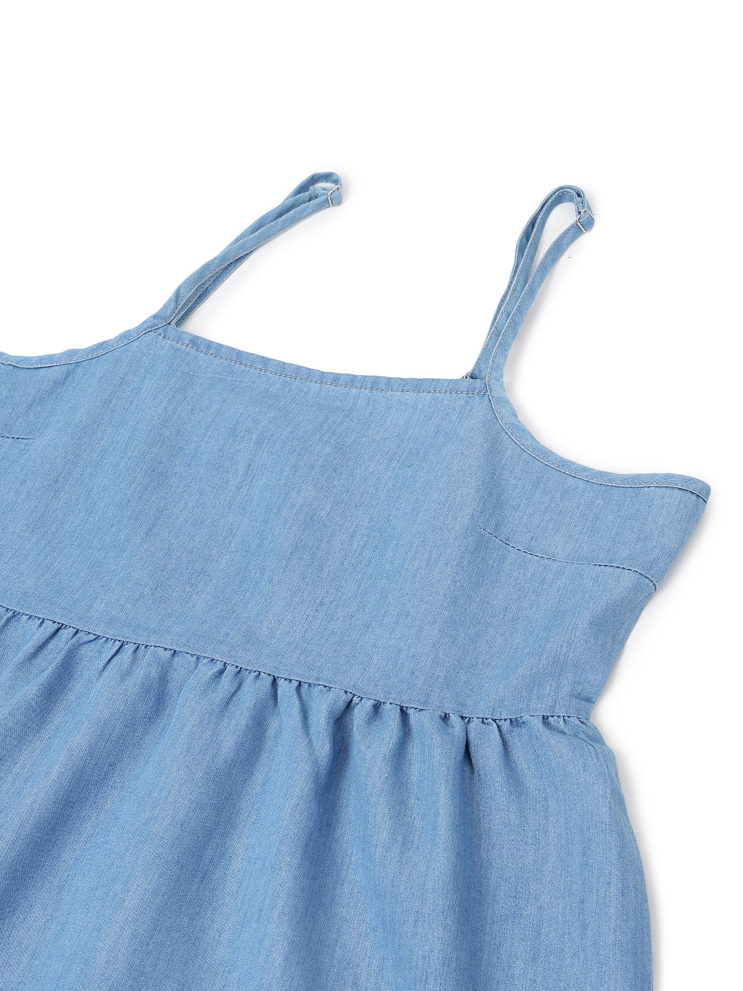Women's Light Blue Denim Maxi Dress