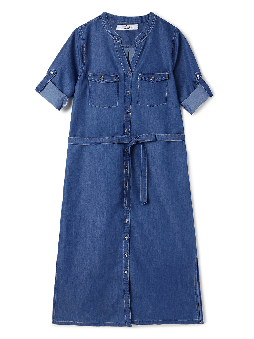 Womens Denim Washed Dress