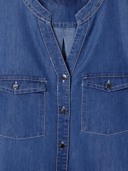 Womens Denim Washed Dress