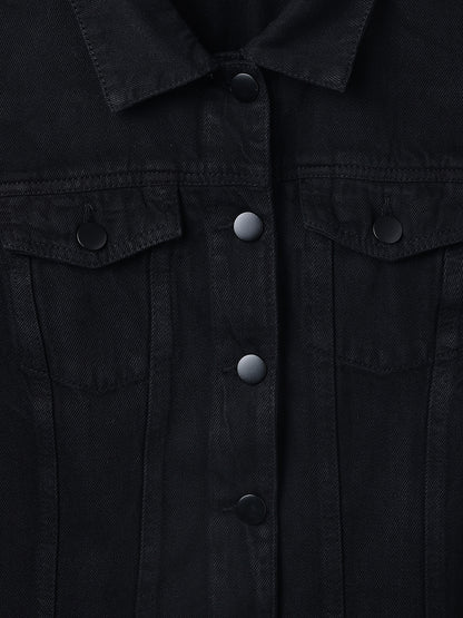 Women's Black Denim Jacket