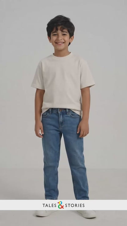 Boys Blue Slim Fit Denim Jeans